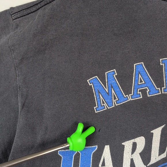 VTG Harley Davidson T-Shirt Men's Medium Gray Mancuso Houston TX Holoubek USA - Picture 7 of 9